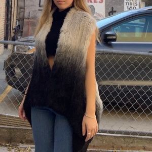 100% Rabbit Fur Vest